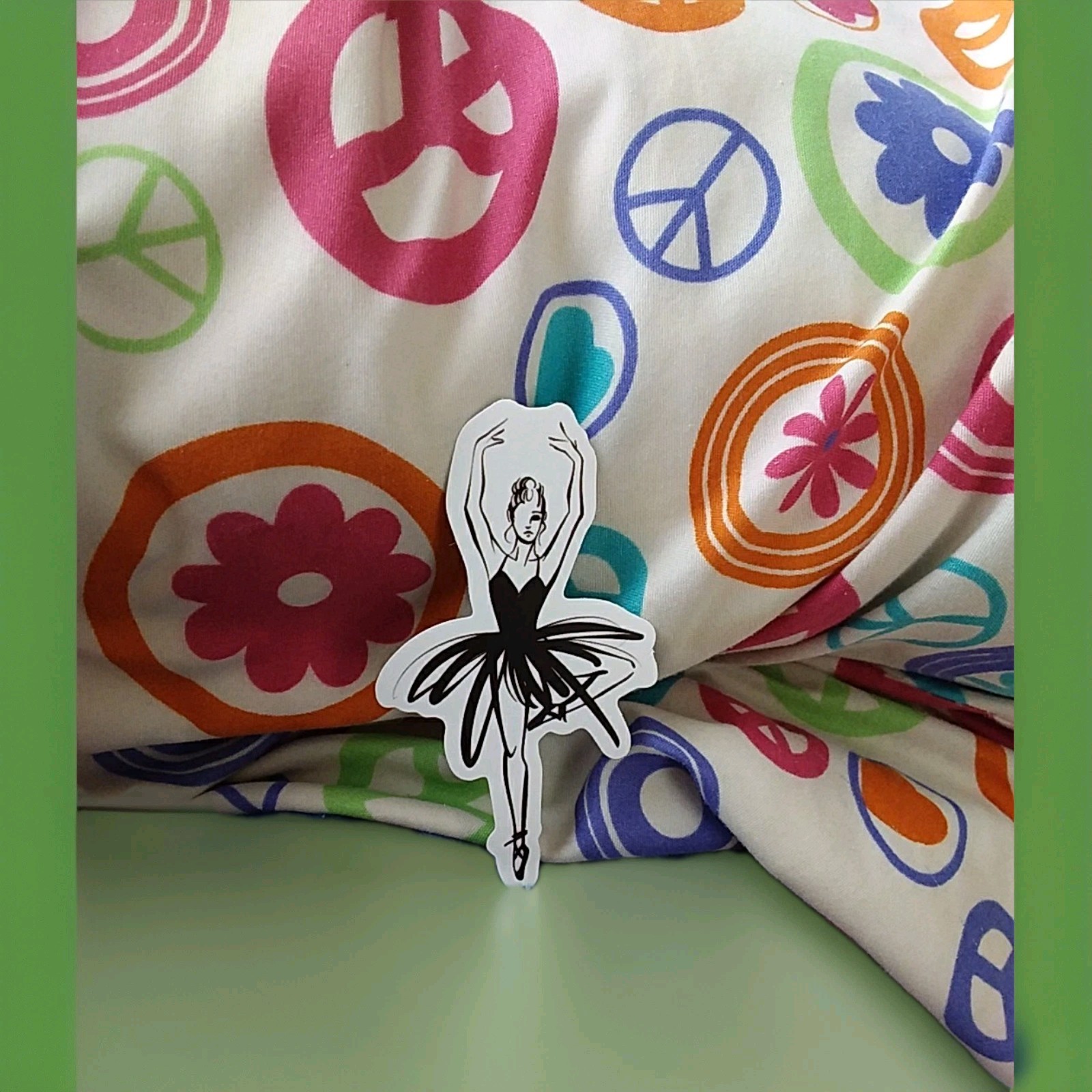 Black Ballerina Sticker