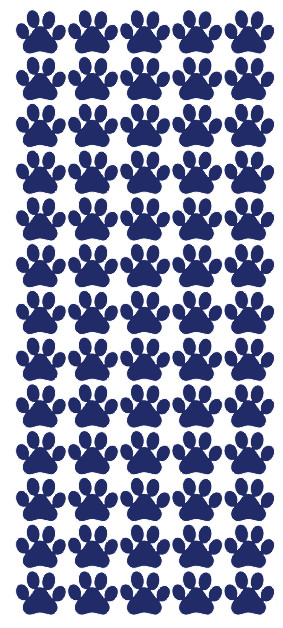 Paw Stickers Sticker Dark Blue 3/4" DC15-065