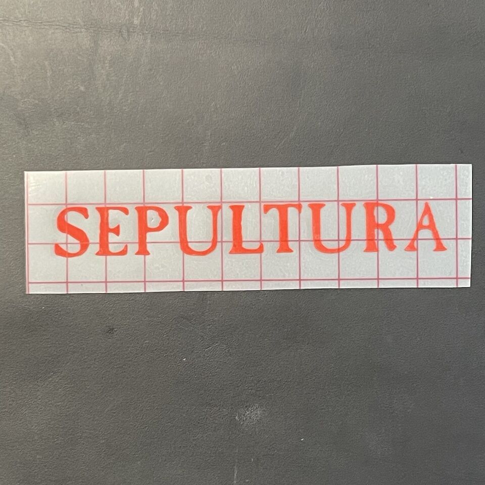 Sepultura Car Decal Vinyl Band Logo Glossy Bumper Sticker Nu Metal Heavy Soulfly