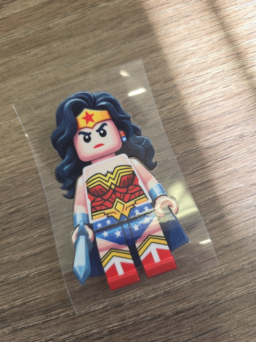 Lego Wonder Woman Figurine UVDTF Decal Made In USA Waterproof