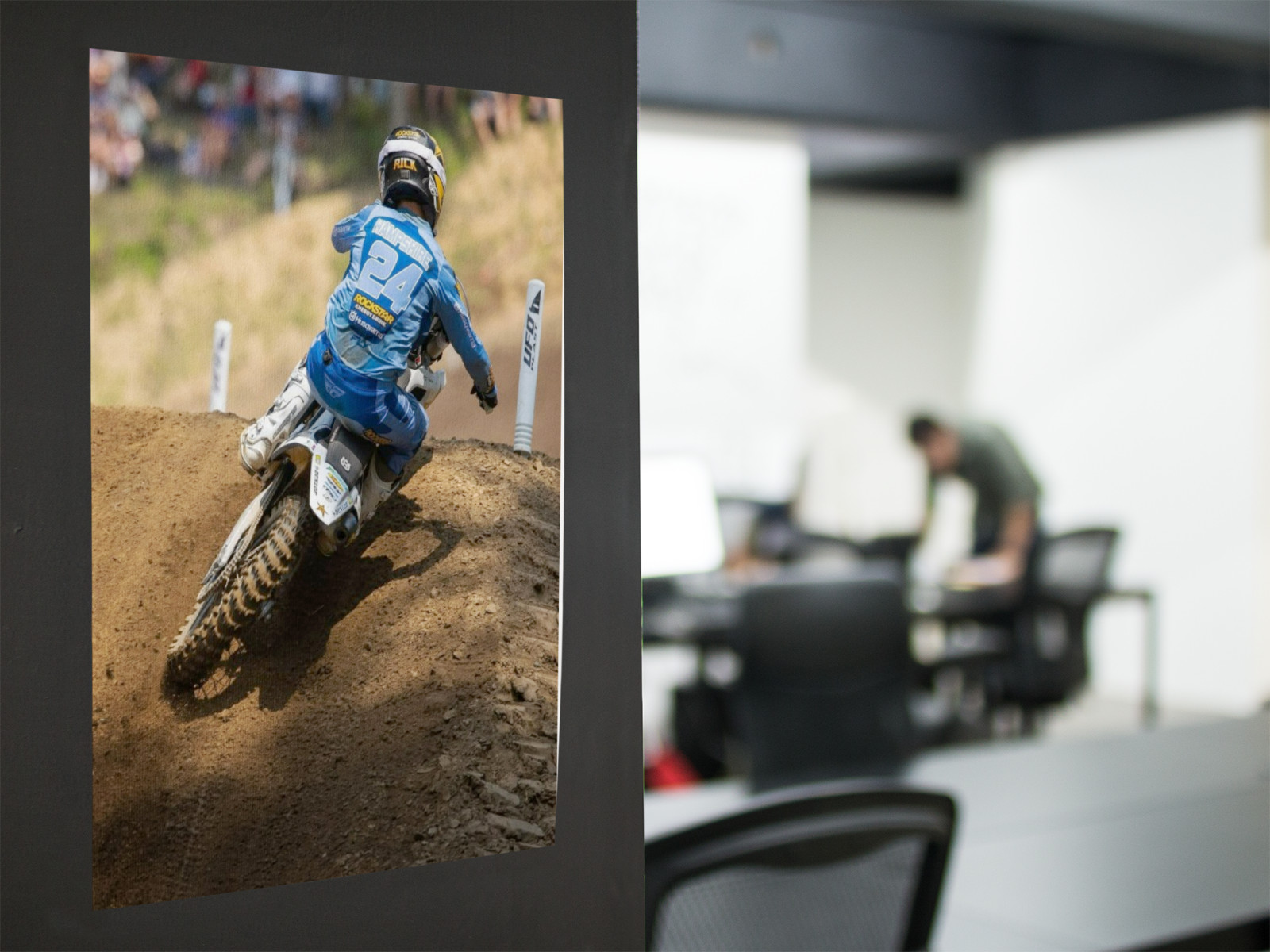 RJ HAMPSHIRE MOTOCROSS Racing Wall Vinyl Decal Poster PRINT (Removable Adhesive)