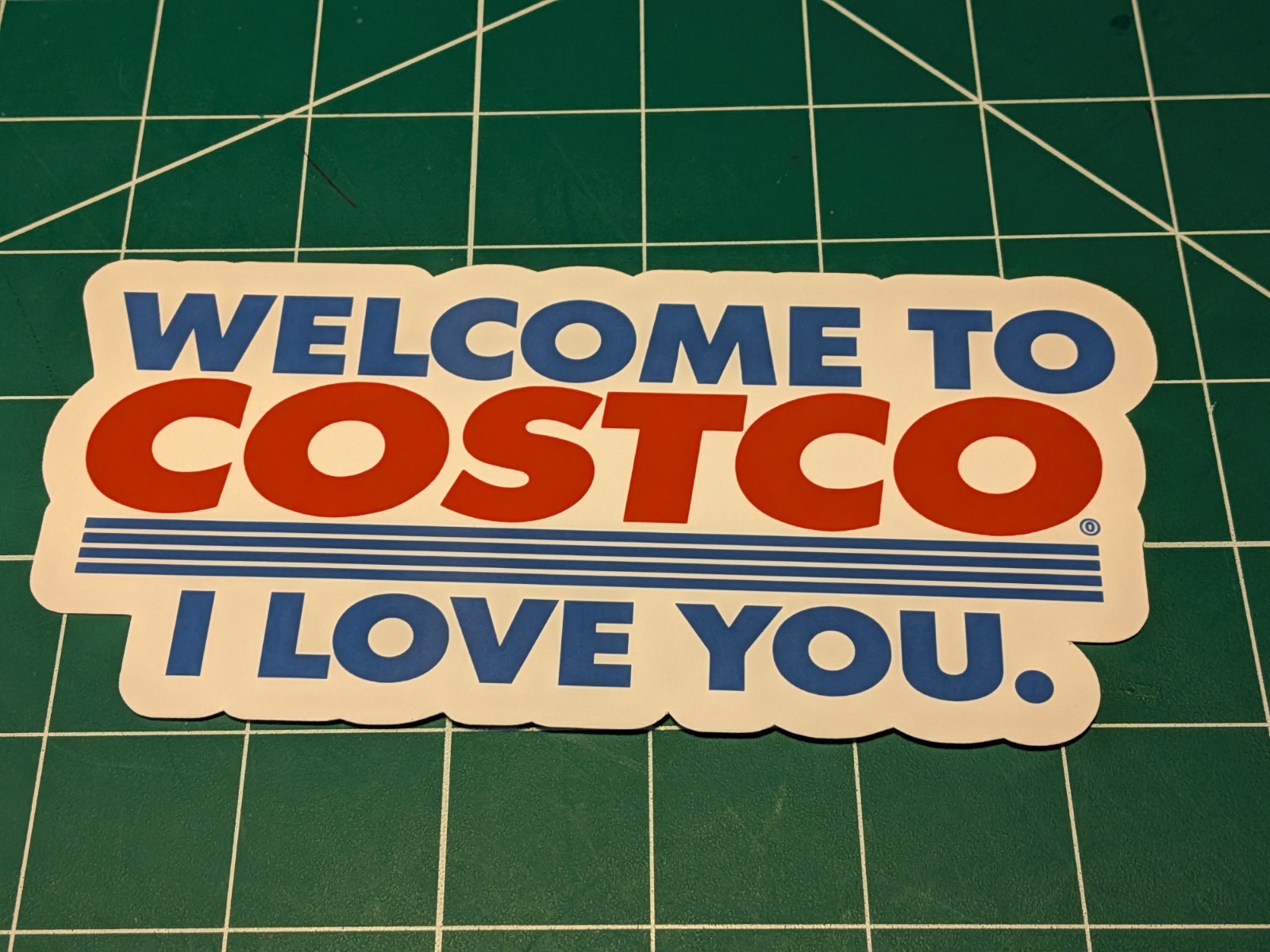 Welcome to Costco Wall Decal – I Love You Idiocracy Quote – Funny Vinyl