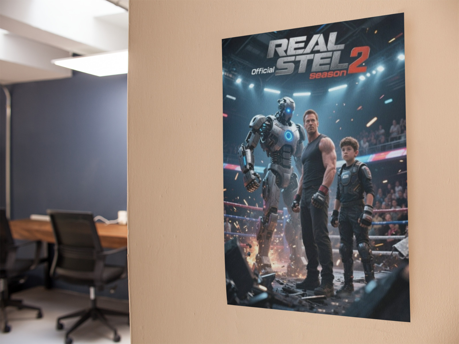 REEL STEEL 2 Wall Vinyl Decal Poster CANVAS Print Removable Adhesive