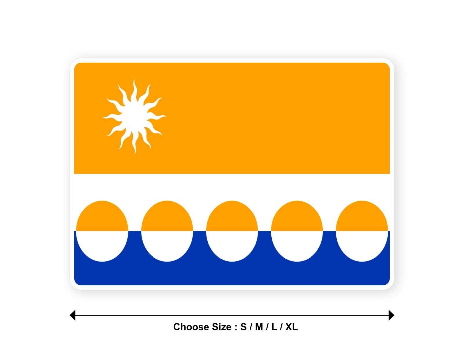 Sticker flag BANFFSHIRE united kingdom county 3,9"(S) -11"(XL) decal