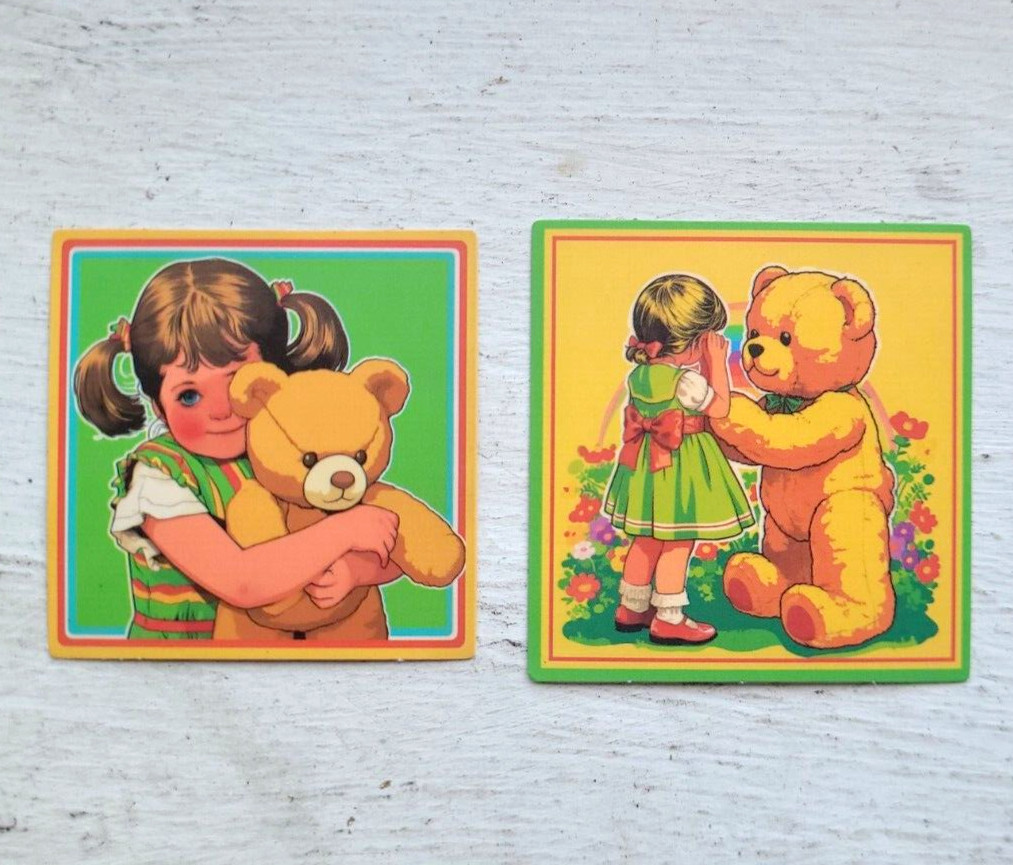 Haunted Active Spirit Girl And Creepy Cuddly Teddy Bear Sticker Lot Of 2 Pc Pcs