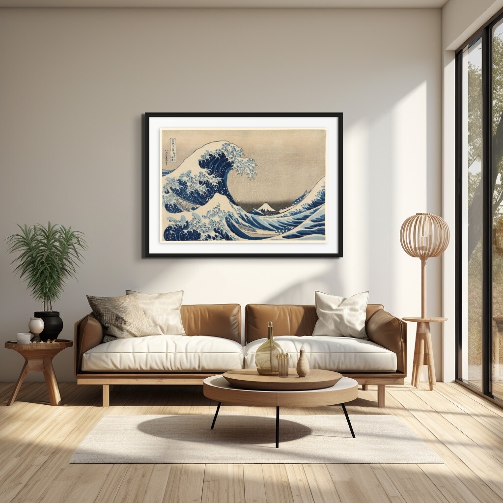 The Great Wave off Kanagaw wall art, poster picture, poster Asian K. Hokusai
