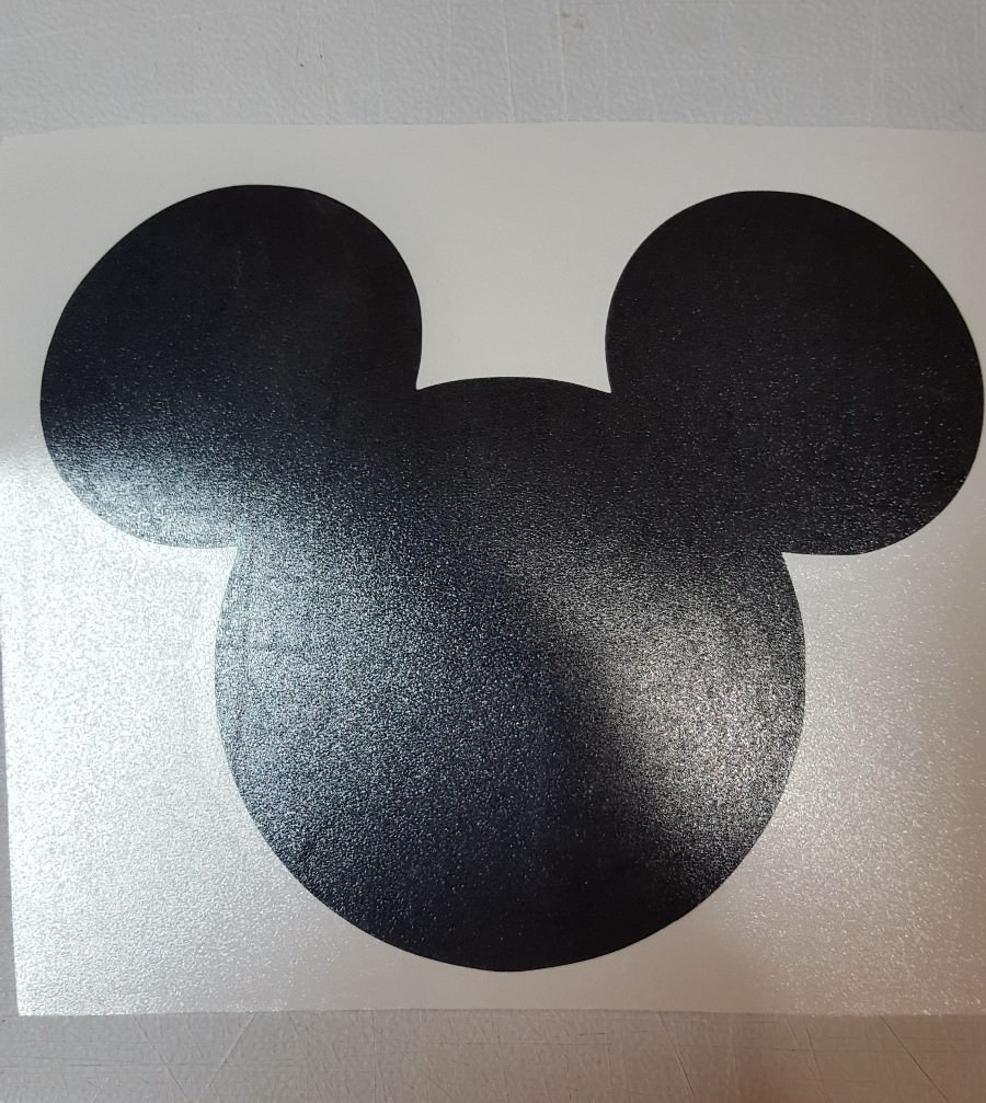 (8) compatible Mickey Mouse Disney Die-cut Vinyl Decal Sticker Logo Ears Shape