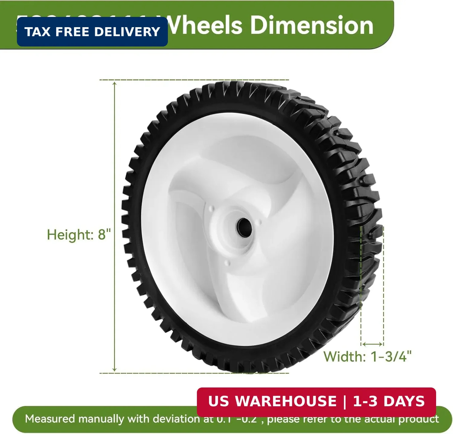 532403111 Front Drive Wheels Fit for Craftsman Mower – 194231X427 Front Tires Wh