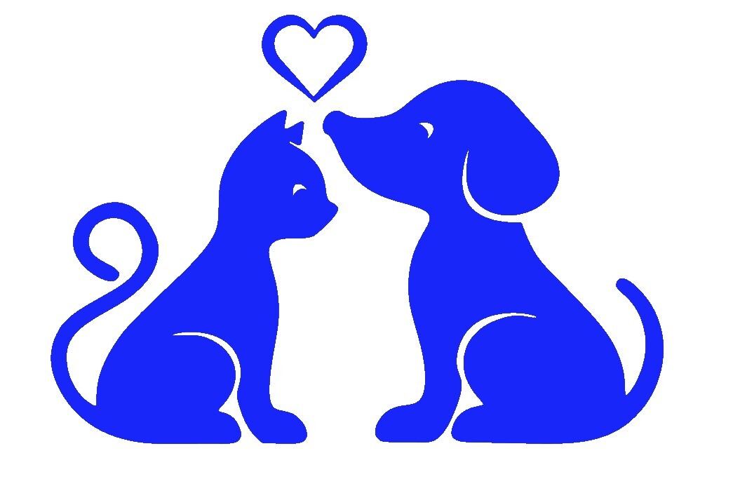 CAT DOG PET LOVE, Decal Stickers for Cars, Windows, Laptops, Wall, Tablets