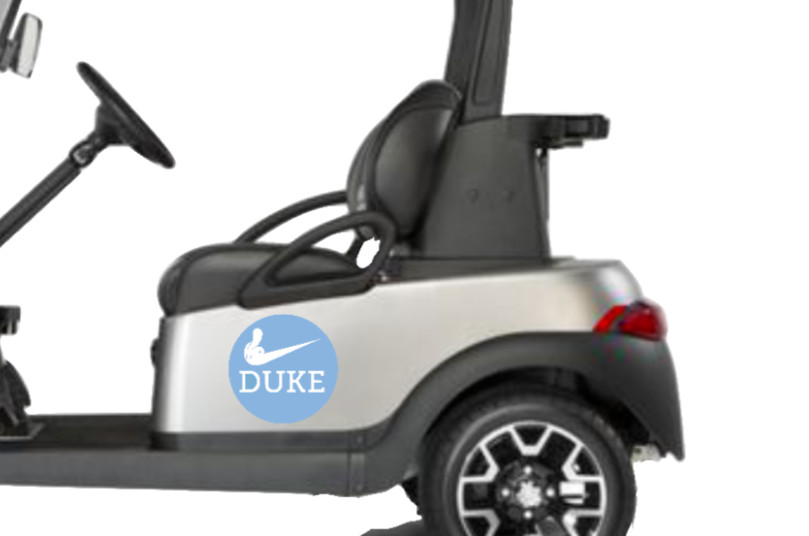 North Carolina – Up Yours Duke – 4" Vinyl Decal Car Window Laptop Cooler Cart