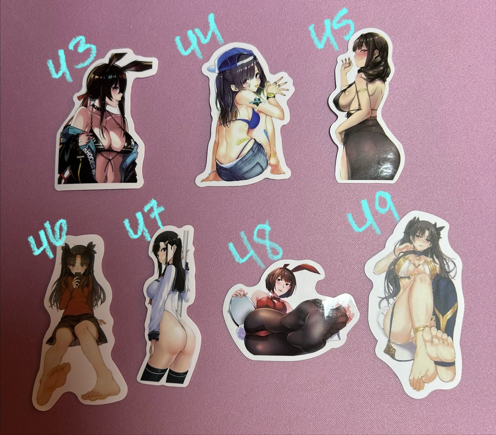 waifu lewd sexy girl stickers – X