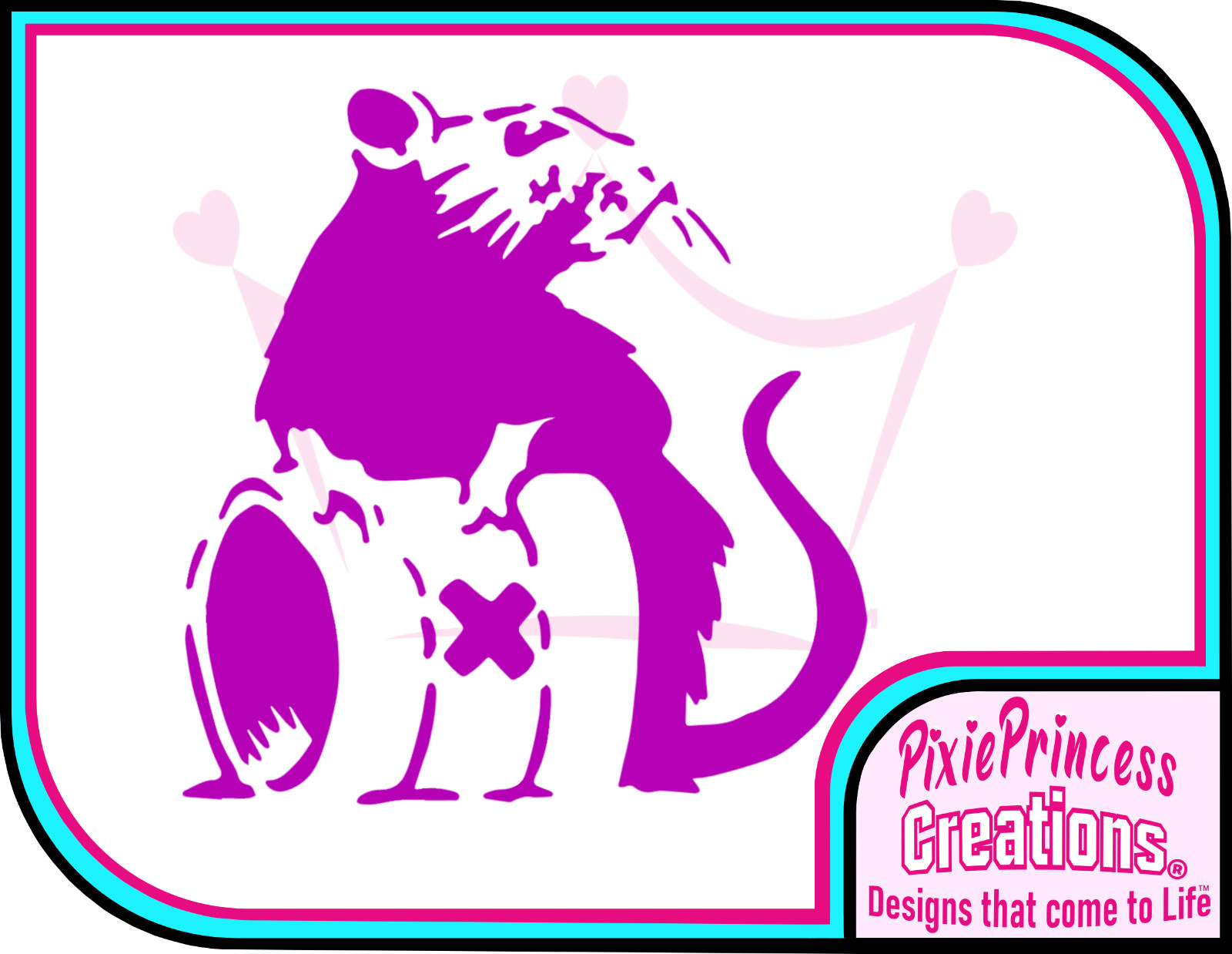 Banksy Rat Waste A Vinyl Sticker Wall Art Poster Car Van Home Decor Room Decal