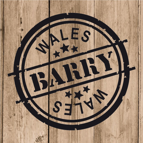 Barry Sticker Vinyl 10 cm / 4" Decal Stamp Barry Wales Car Laptop Tablet Wall
