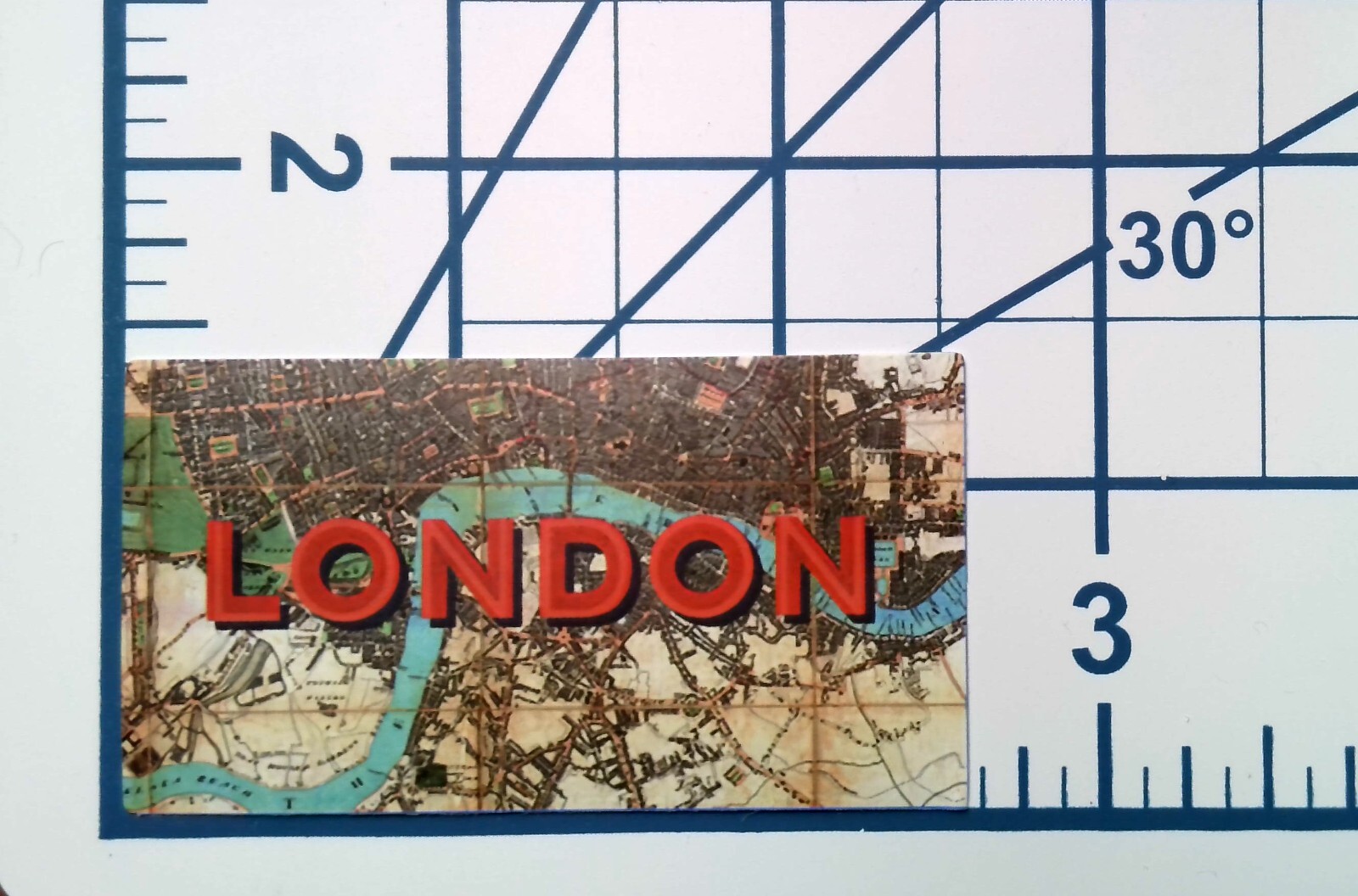 London Sticker Die Cut Vinyl Vintage Map UK Travel England Scrapbooking Decal