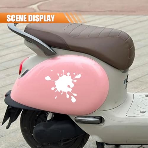 Creative Ink Splatter Car Sticker Decal, Vinyl Waterproof Reflective White