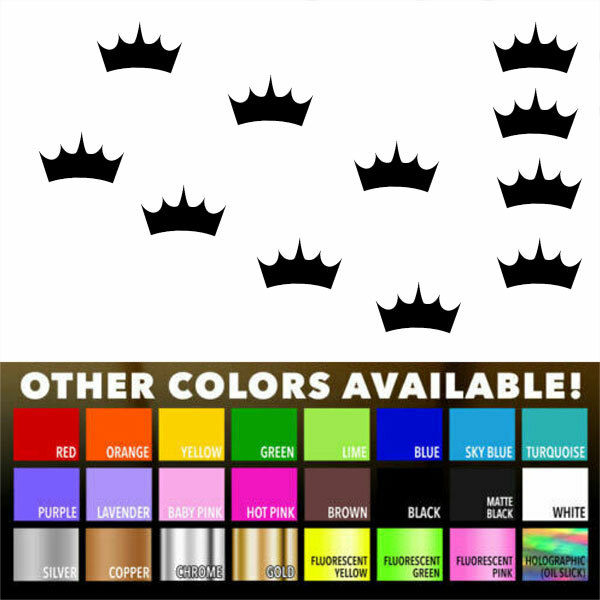2.5" X 1.5" Small Crown Home Wall Bathroom window Vinyl Decal Sticker Skin Decor