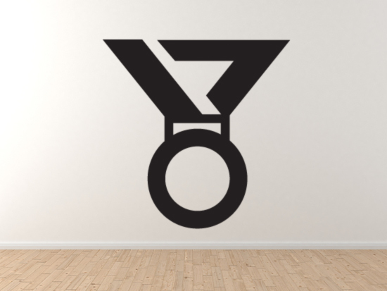 Sports Icon – Gold Medal First Prize Olympic Winner – Vinyl Wall Decal