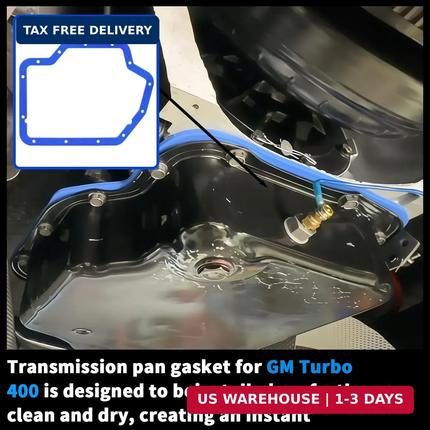 TH400 Transmission Oil Pan Gaske for GM Turbo 400 | High Durometer Vulcanized Ru