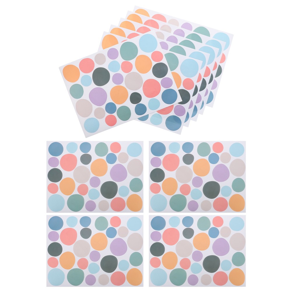 10 Pcs Classroom Decor Colorful Dot Wall Decals Colored Stickers