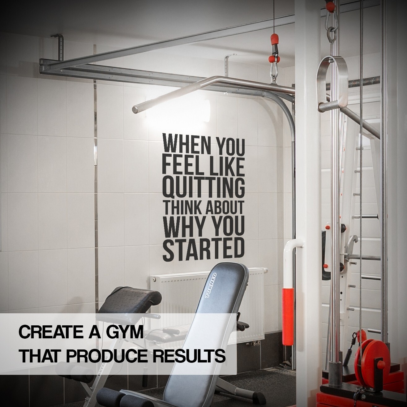 When You Feel Like Quitting Motivational Wall Decal Sticker Quote Vinyl Art