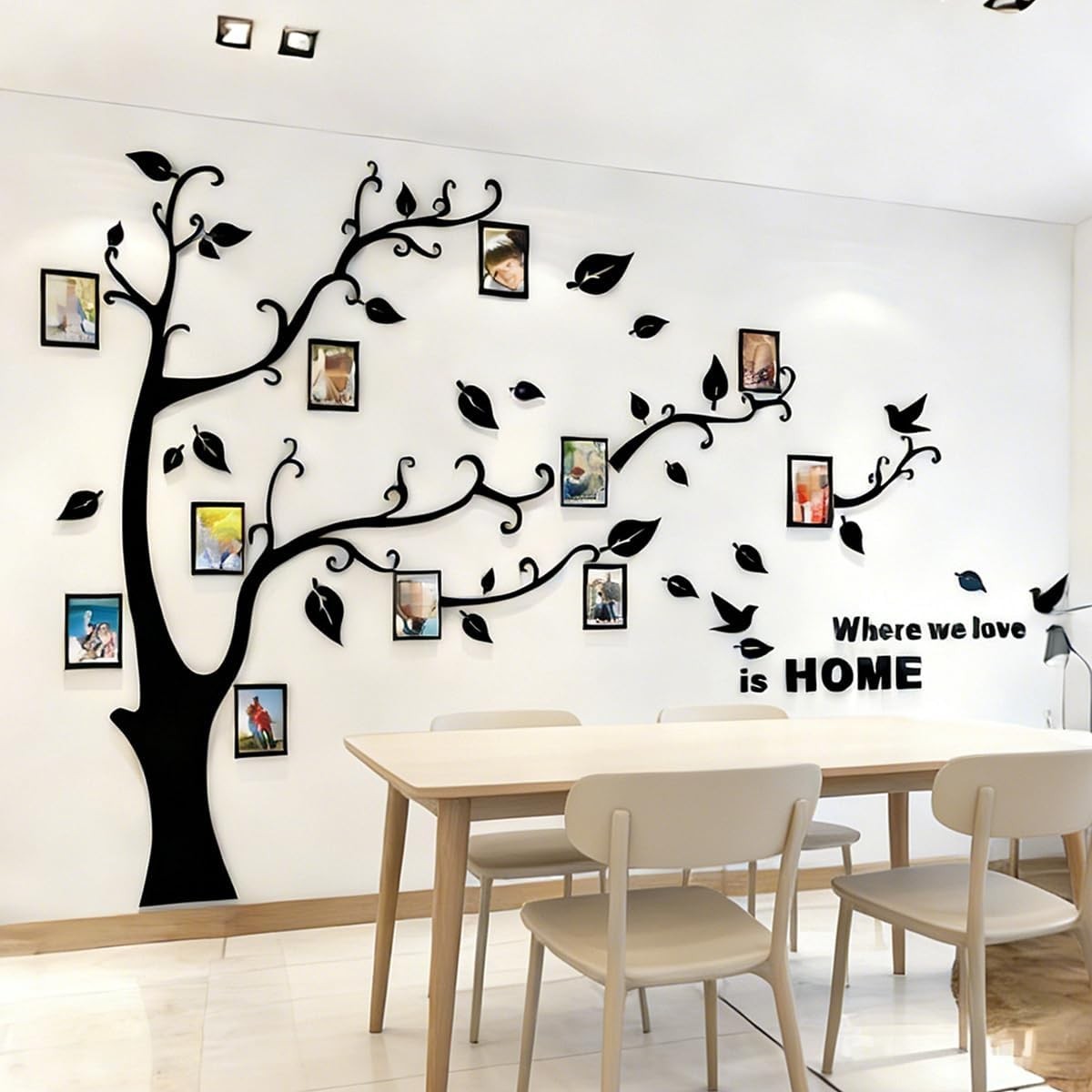 Create Your Own Art with 3D Tree Wall Decals – DIY Family Collage Decor