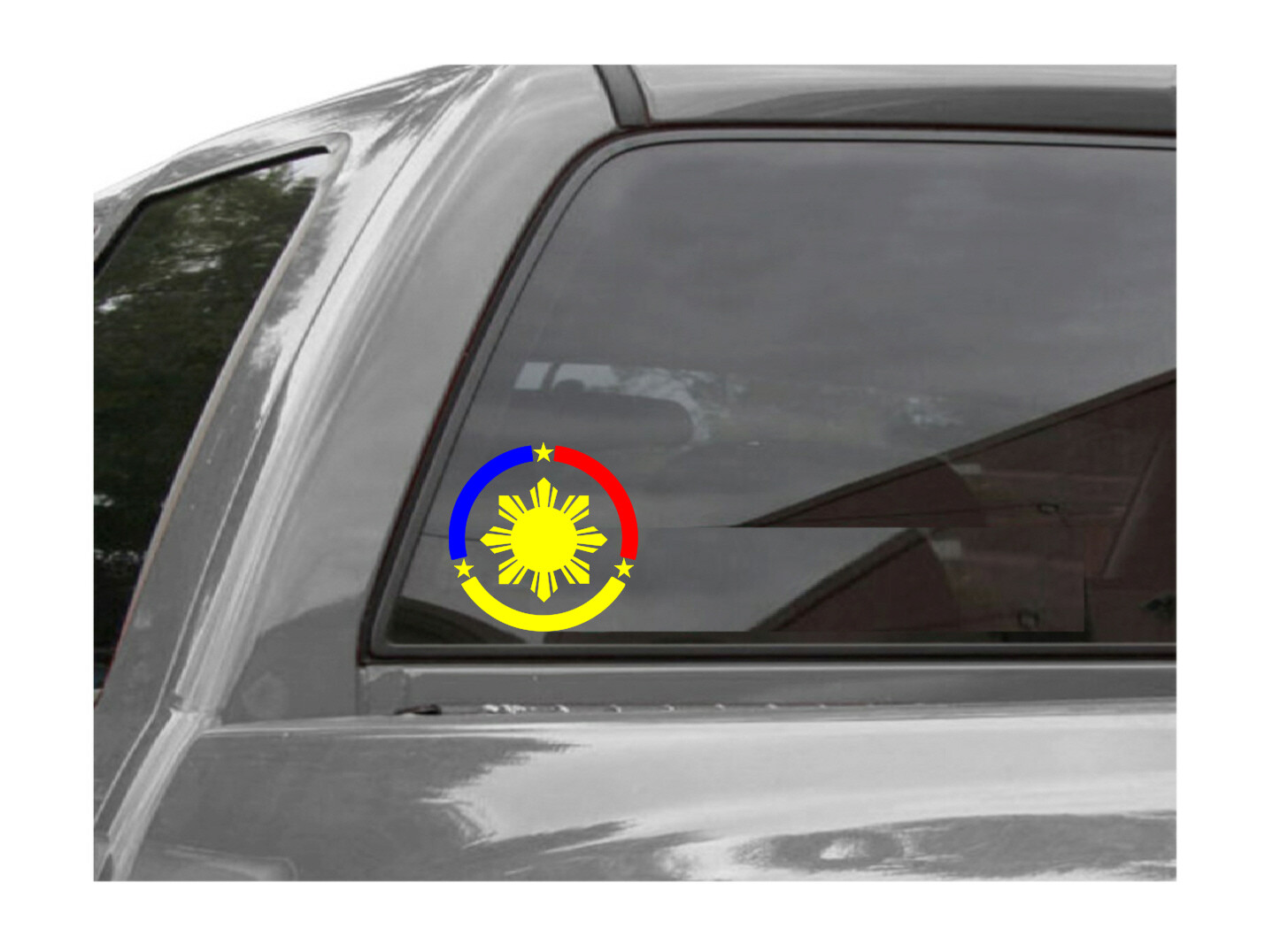 PHILIPPINES SUN CIRCLE FLAG Vinyl Window Decal