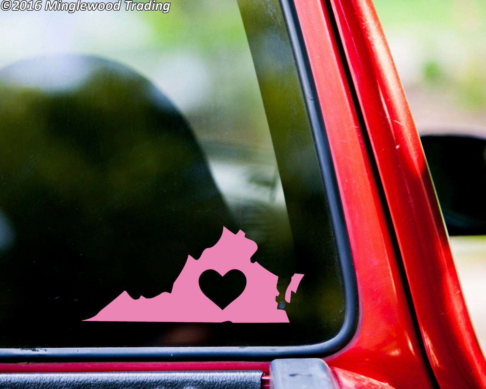 VIRGINIA HEART Vinyl Sticker – Love VA RVA Richmond VB Beach – Die Cut Recal