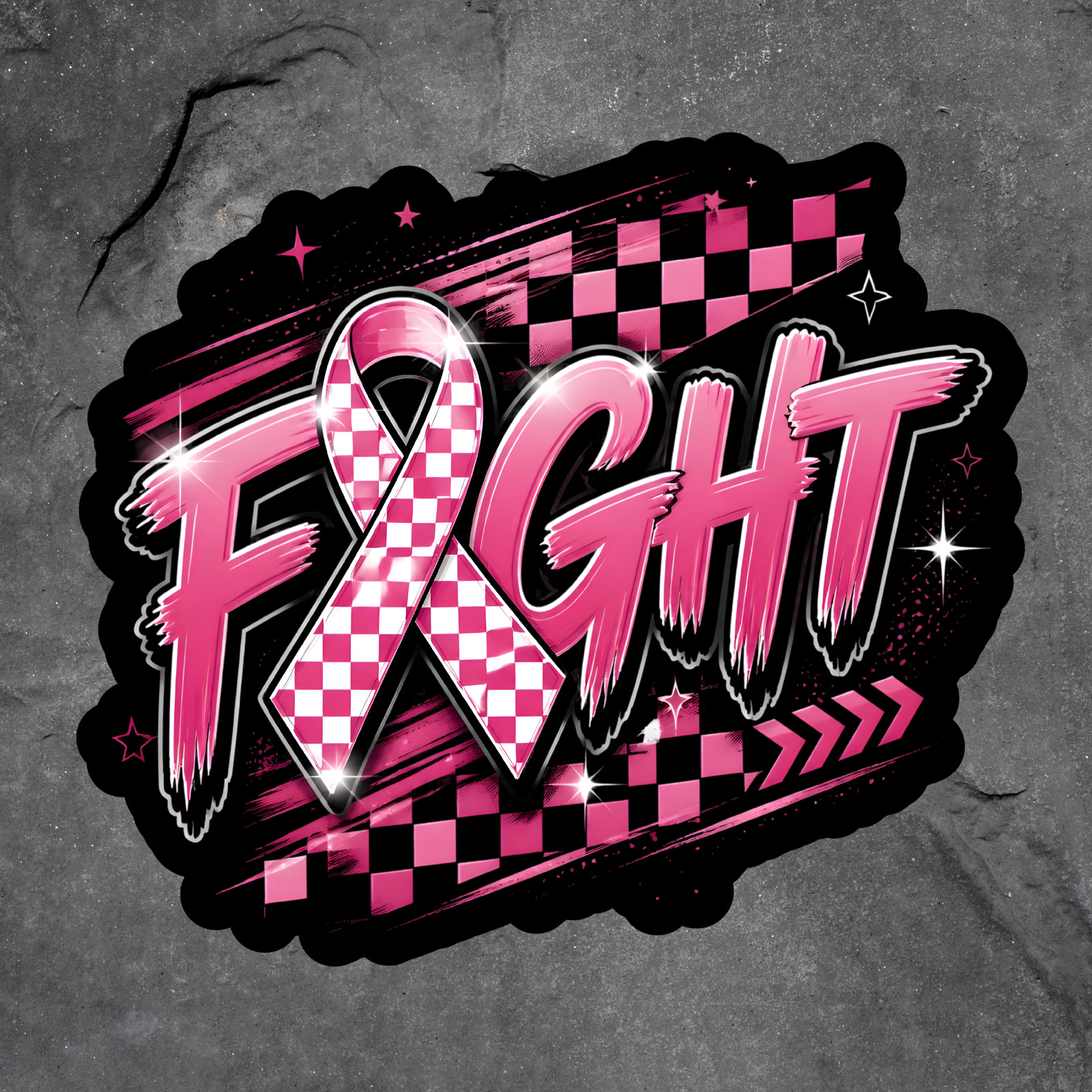 Cancer Sticker Vinyl Decal Fight Breast Cancer Pink Ribbon Awareness Support