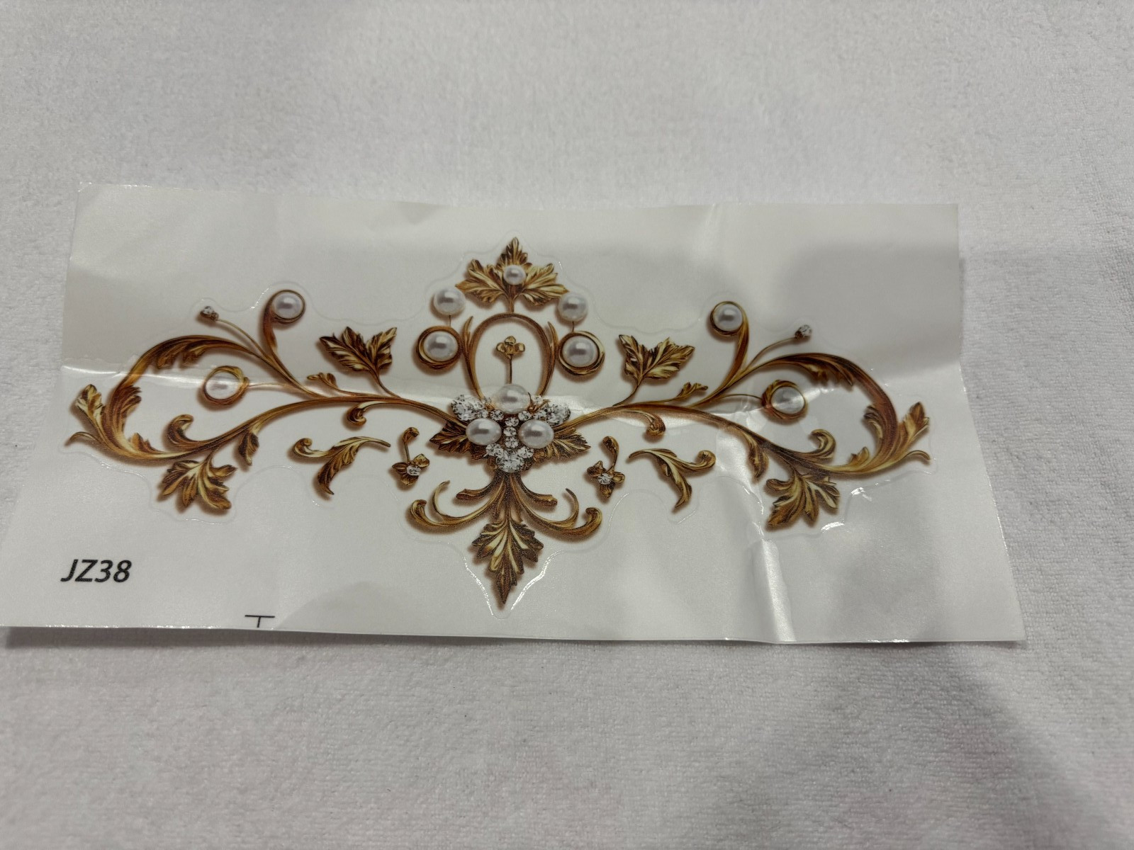 Toilet lid Sticker Decals Wall Sticker Golden Vintage Style Decor 11”x5”