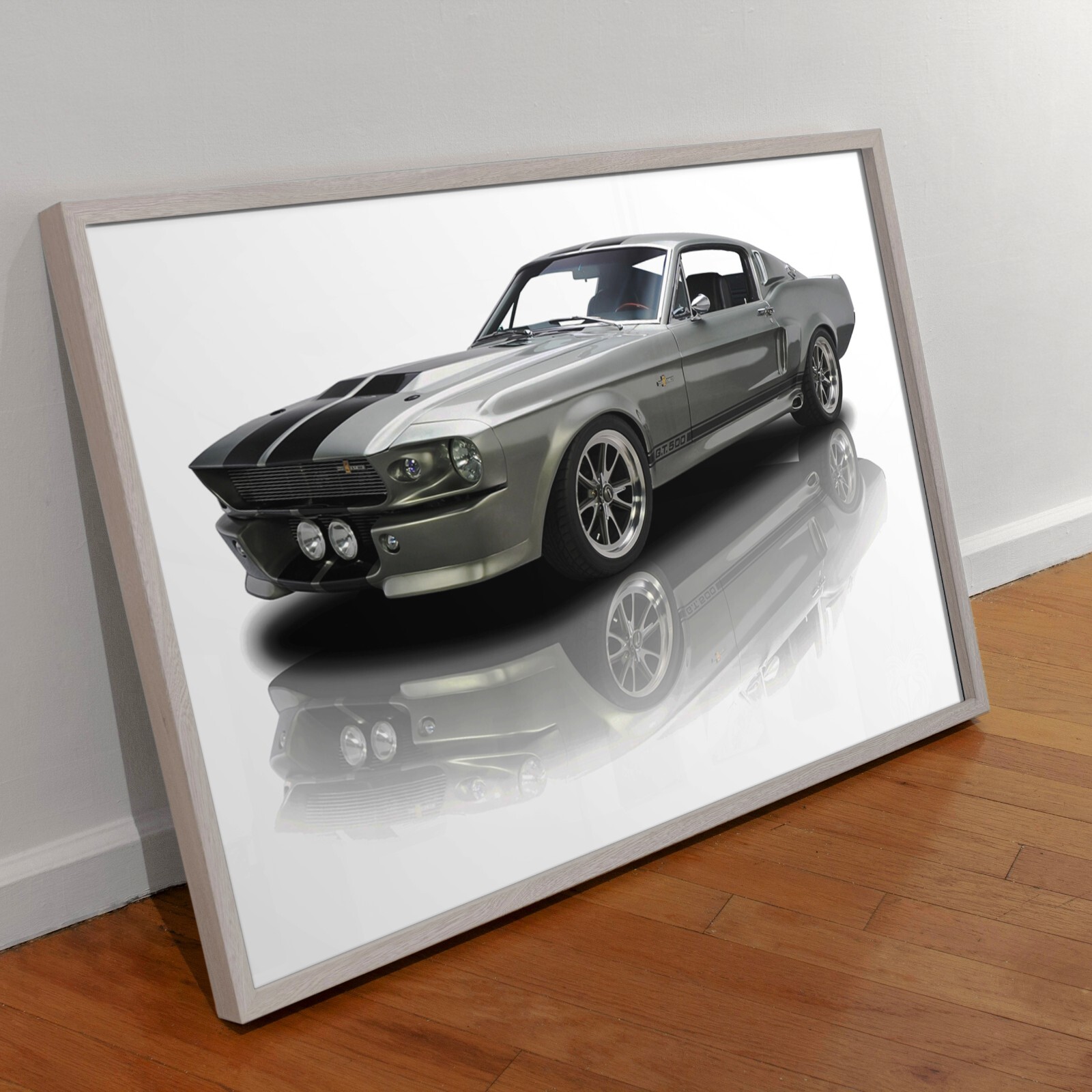 Ford Mustang Eleanor 1967 Tribute Edition Wall Art Print, Ford Mustang Eleanor.