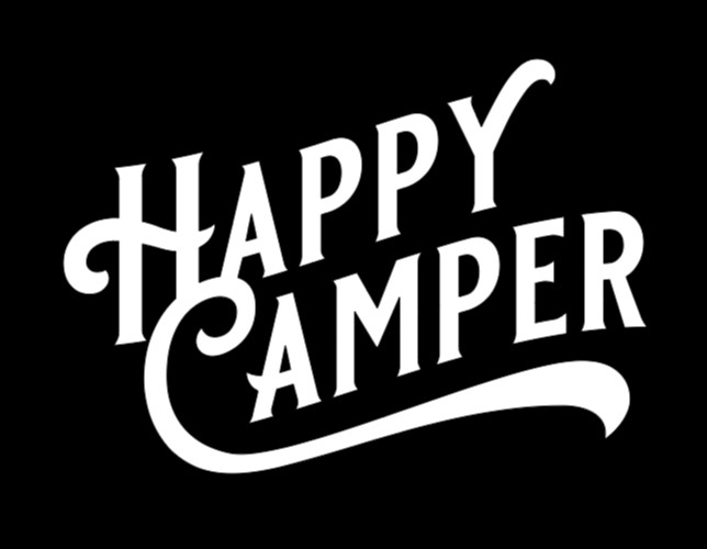 Happy Camper Vinyl Decal Bumper Sticker Car Window Mirror Wall Art Camping