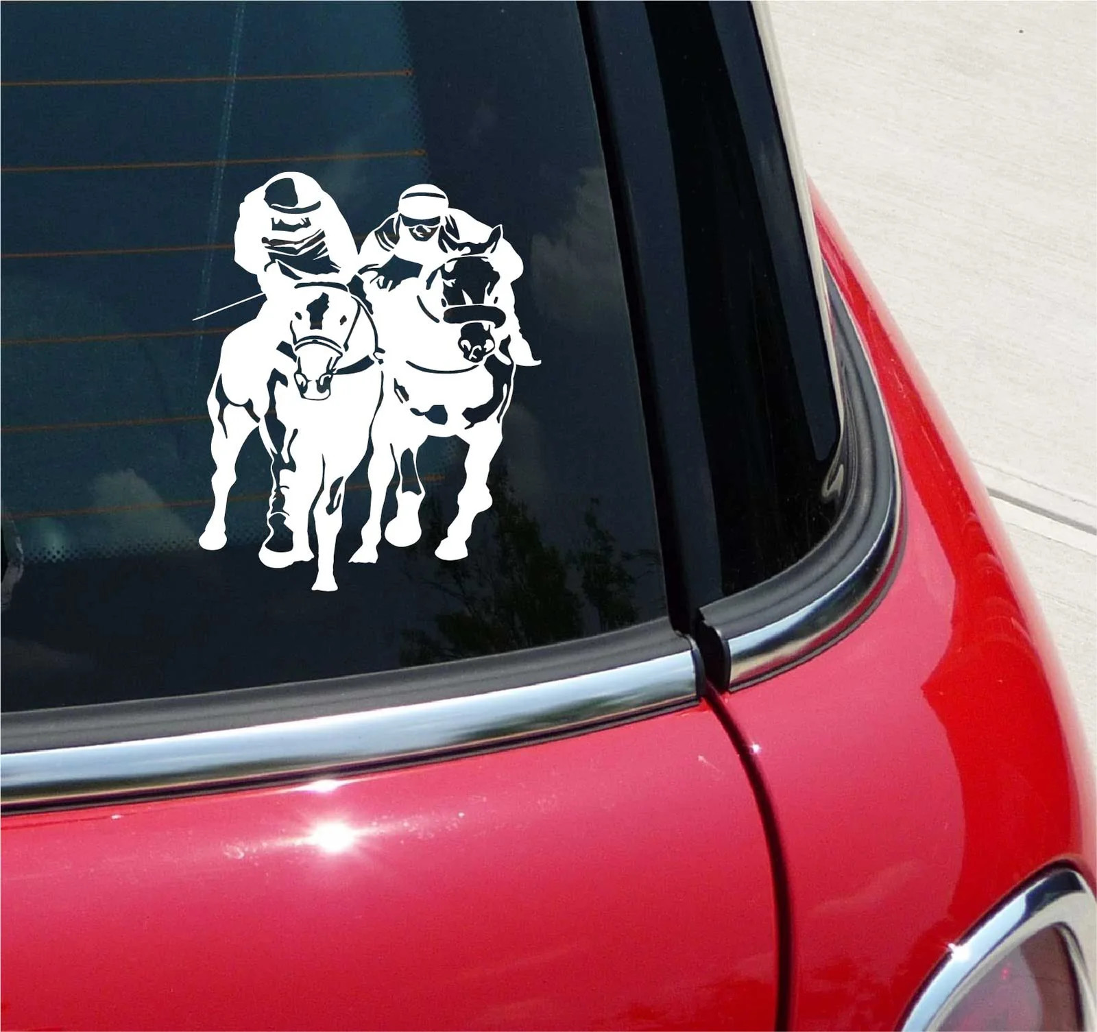 HORSE RACING JOCKEY HORSERACING BETTING GRAPHIC DECAL STICKER ART CAR WALL DECOR