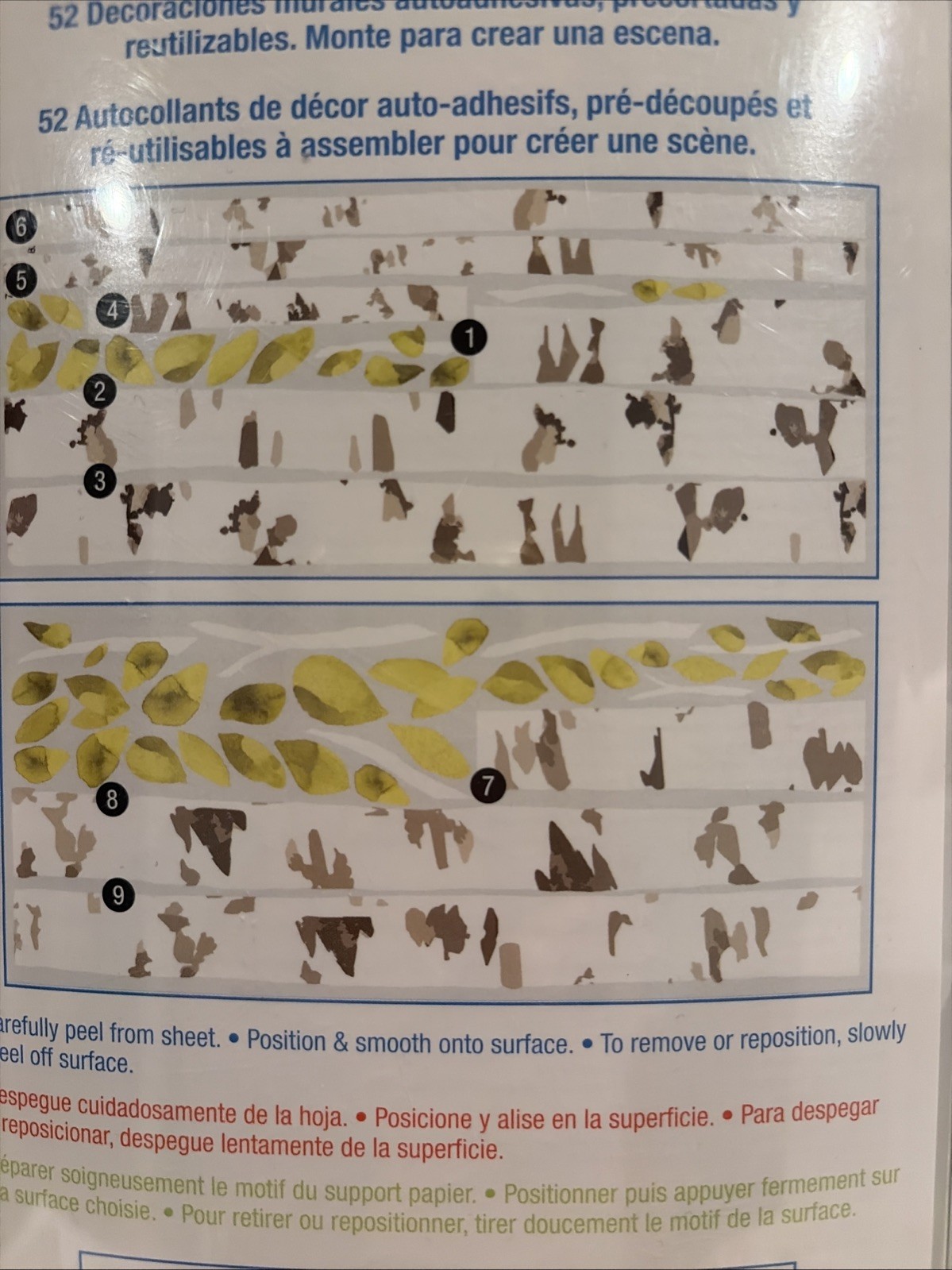 RoomMates RMK2662GM Birch Trees XL Giant Wall Decals 52pc Sealed Discontinued