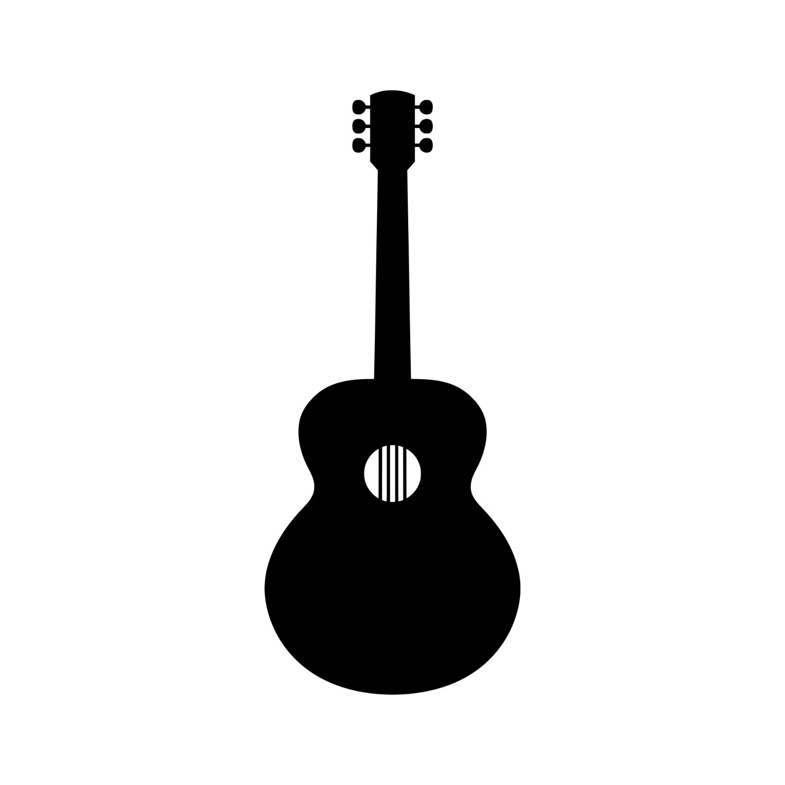Acoustic Guitar – Vinyl Decal Sticker – Bluegrass Folk Country Music