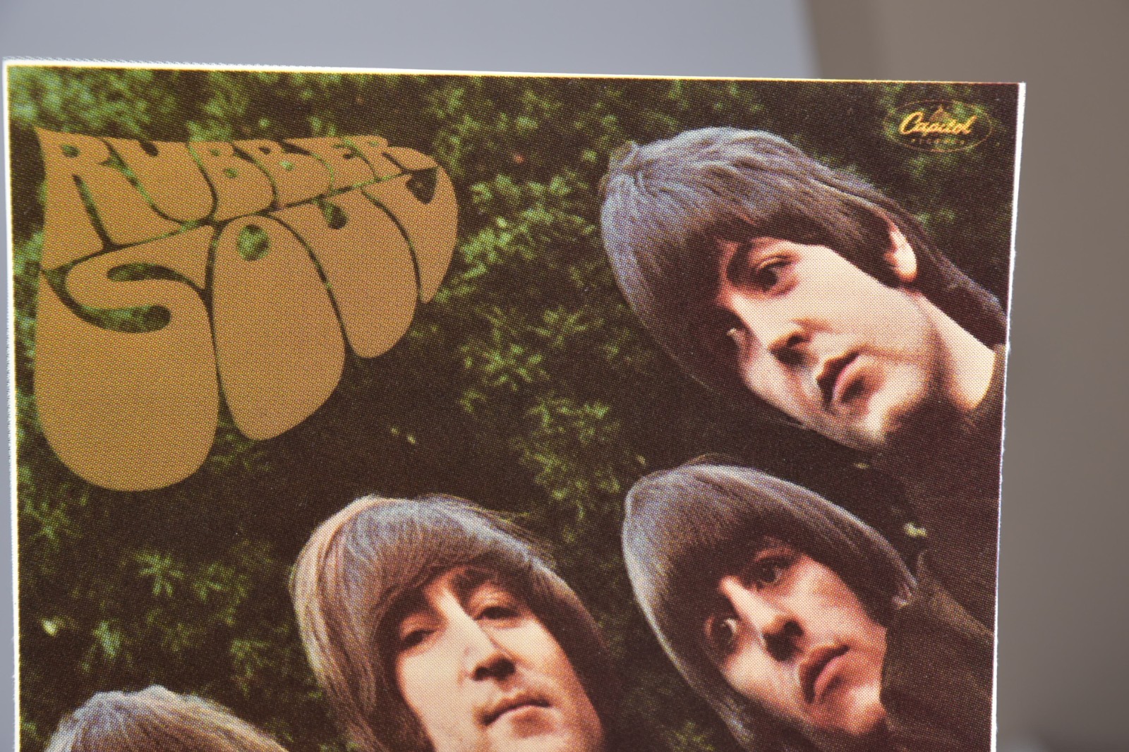Vintage Beatles Rubber Soul Insert Cover Art 6" Art Print 45 Record Paper ONLY
