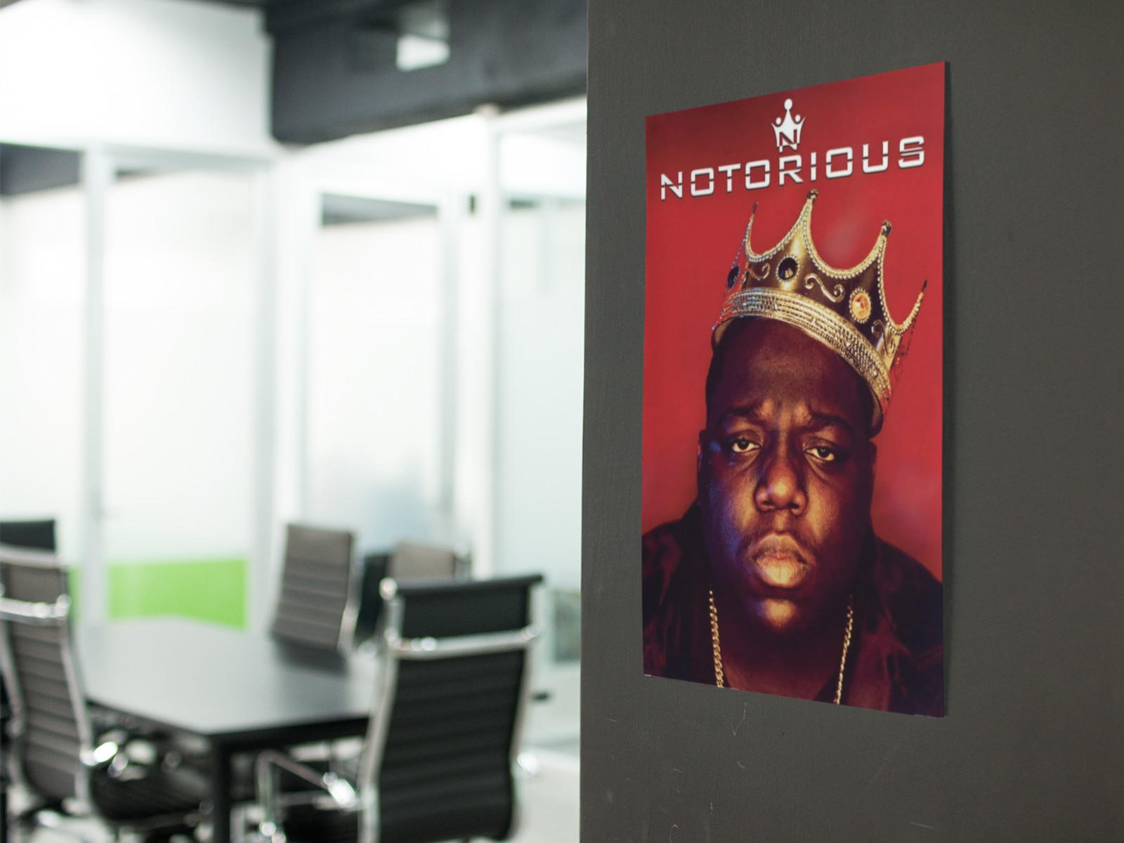 Biggie Notorious Music Poster Graphic Wall Decal Removable Adhesive Backing