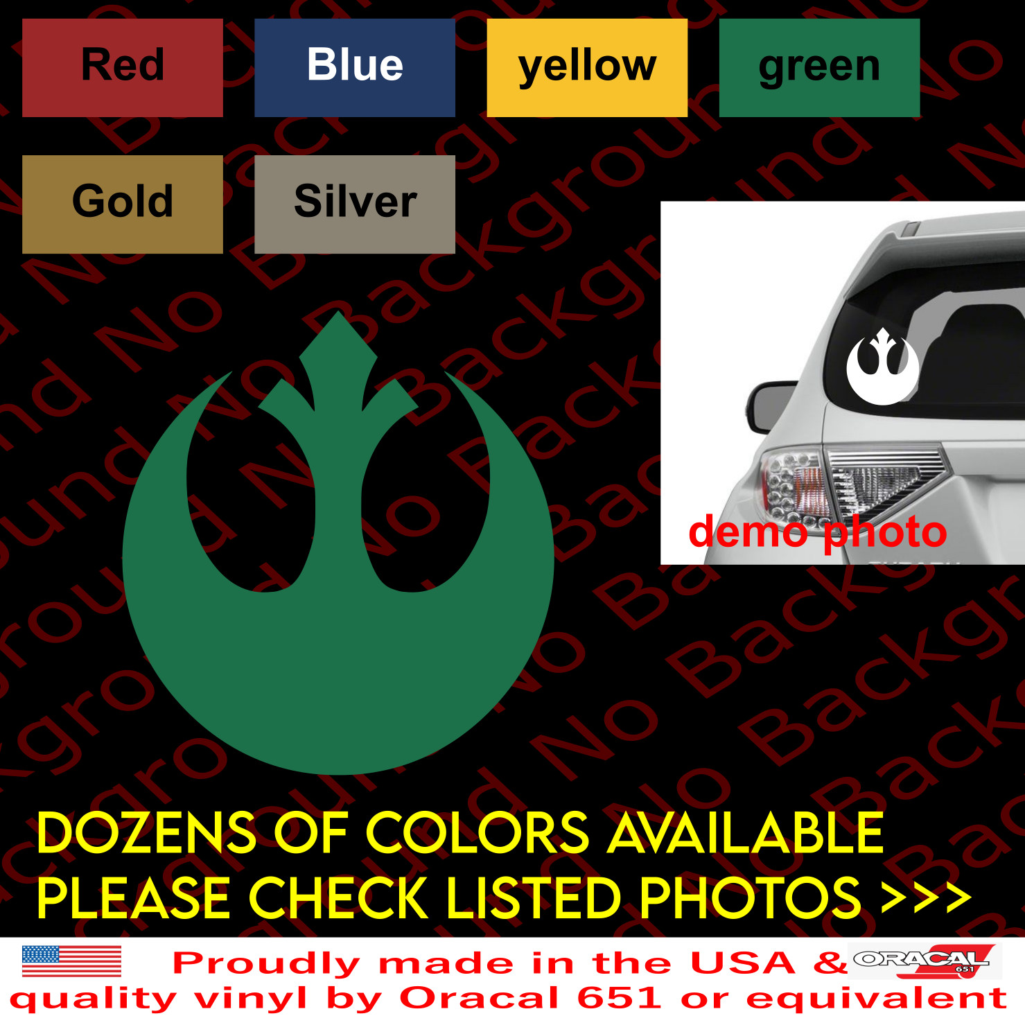 REBEL ALLIANCE Star War Car Window/laptop Vinyl Decal DIE CUT SW001