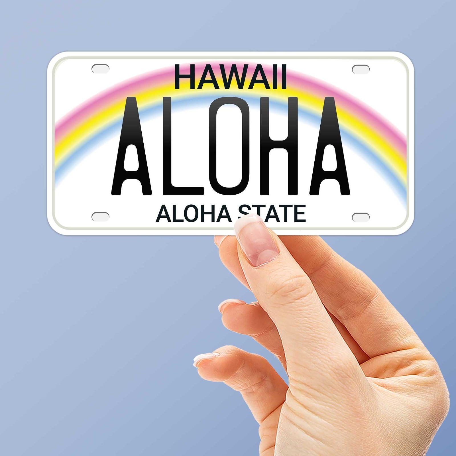 Hawaii License Plate Sticker – Choose Your City or Hawaiian Phrase