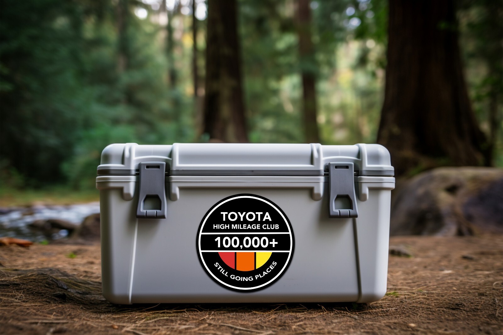 Toyota High Mileage Club Vinyl Sticker, 4WD Japanese Vintage Retro Logo Taco