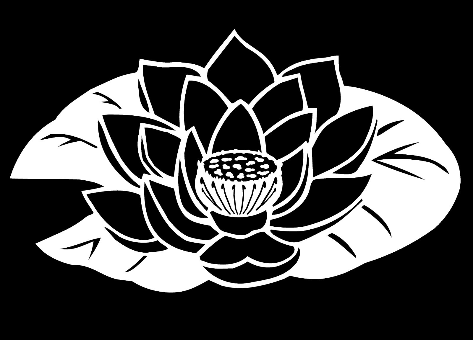 Lotus Flower Of Life Decal Style 2 vinyl car window sticker