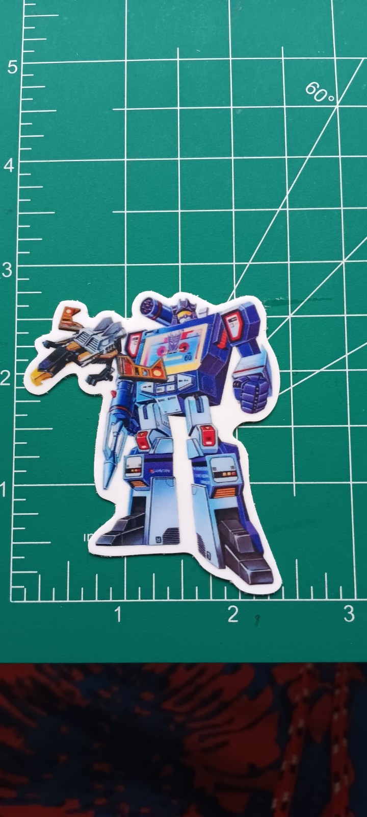 TRANSFORMERS SOUNDWAVE VYNIL STICKER DIE-CUT