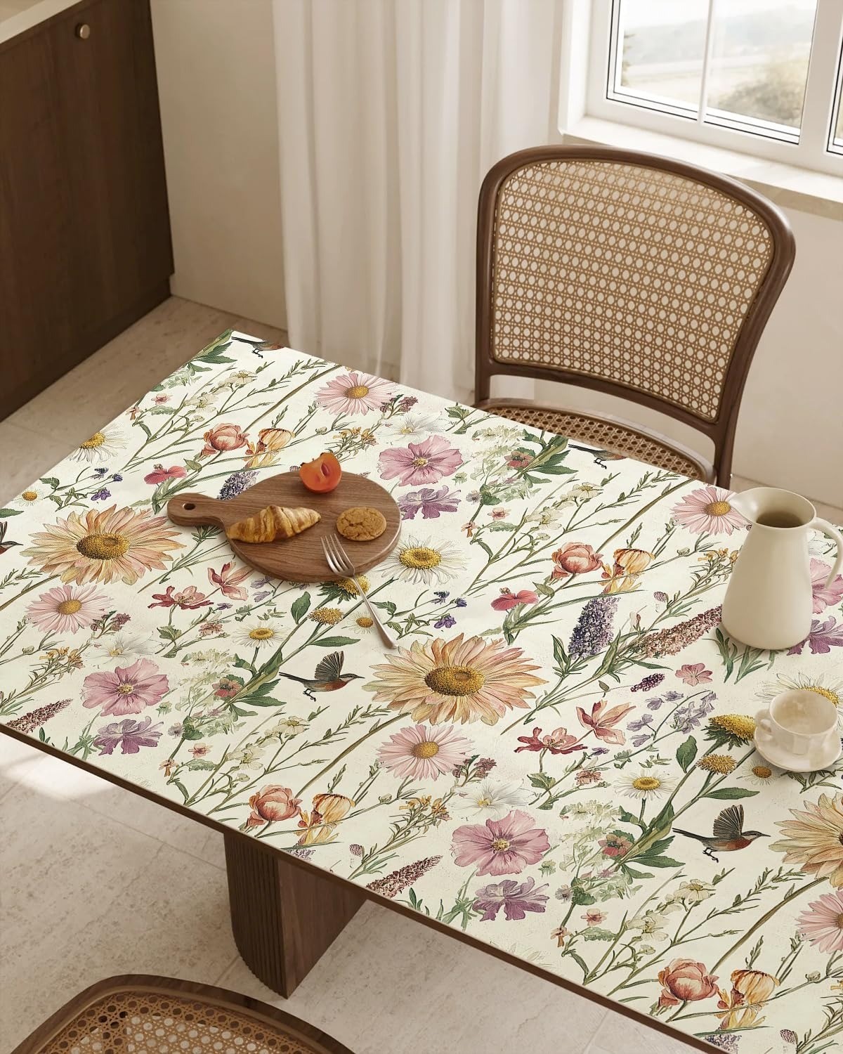 Floral Peel and Stick Wallpaper Vintage Flower Contact Paper