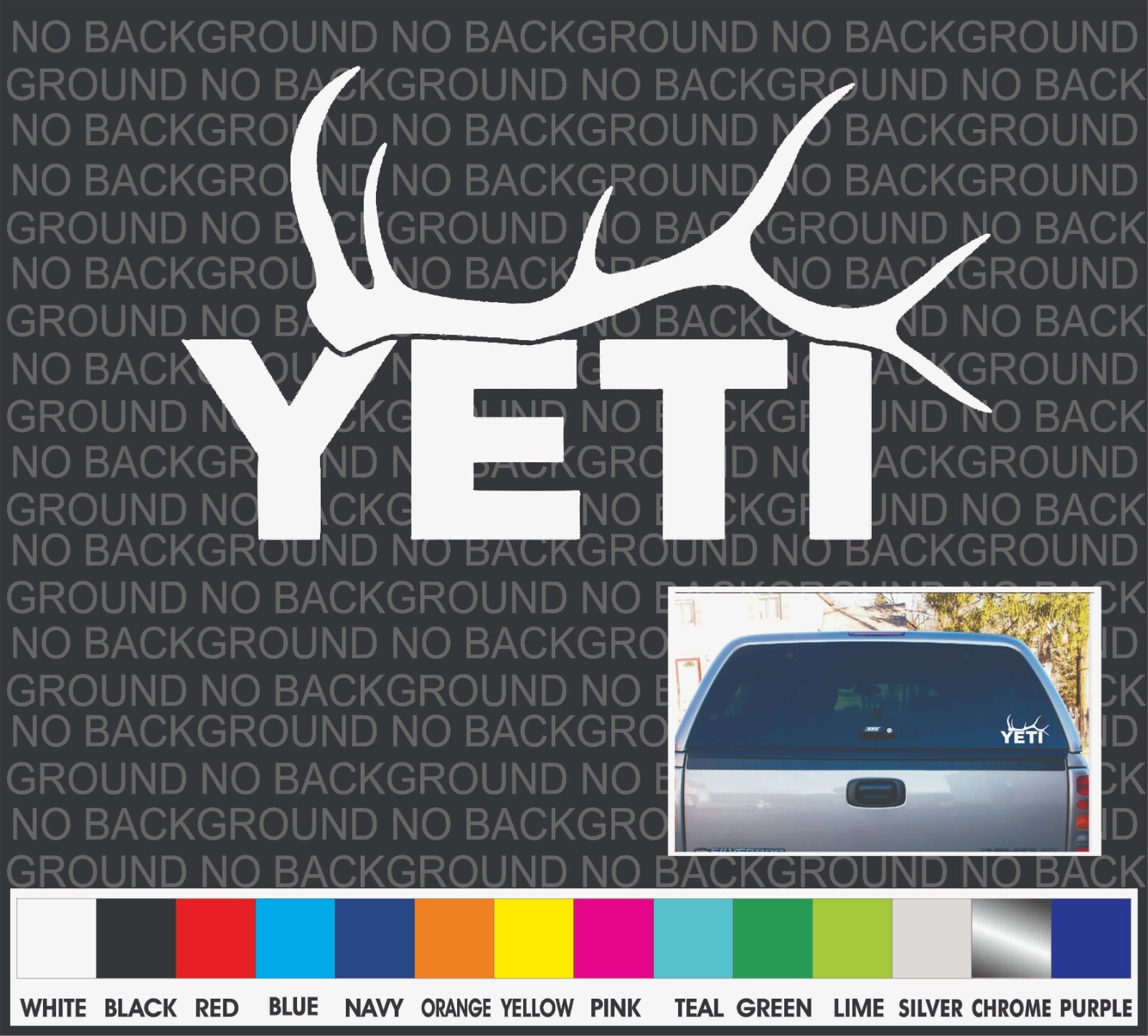 YETI Elk Deer Hunting Boat Cooler Car Truck Window Decal Sticker Laptop 12