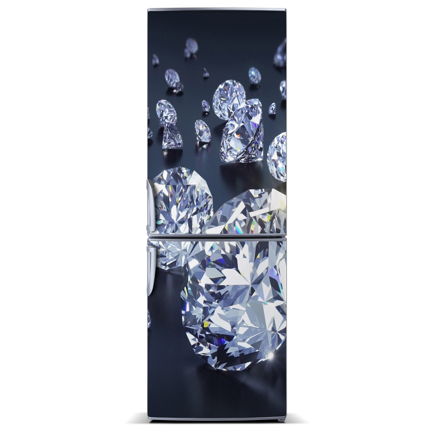 Magnet Sticker Refrigerator Wall wrap removable Peel & Stick Decal diamonds