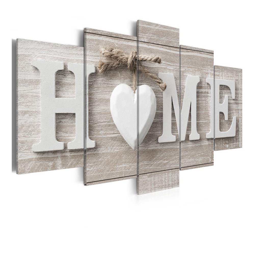Abstract Unframed Canvas Wall Art Set 5 Pieces for Contemporary Home Decor