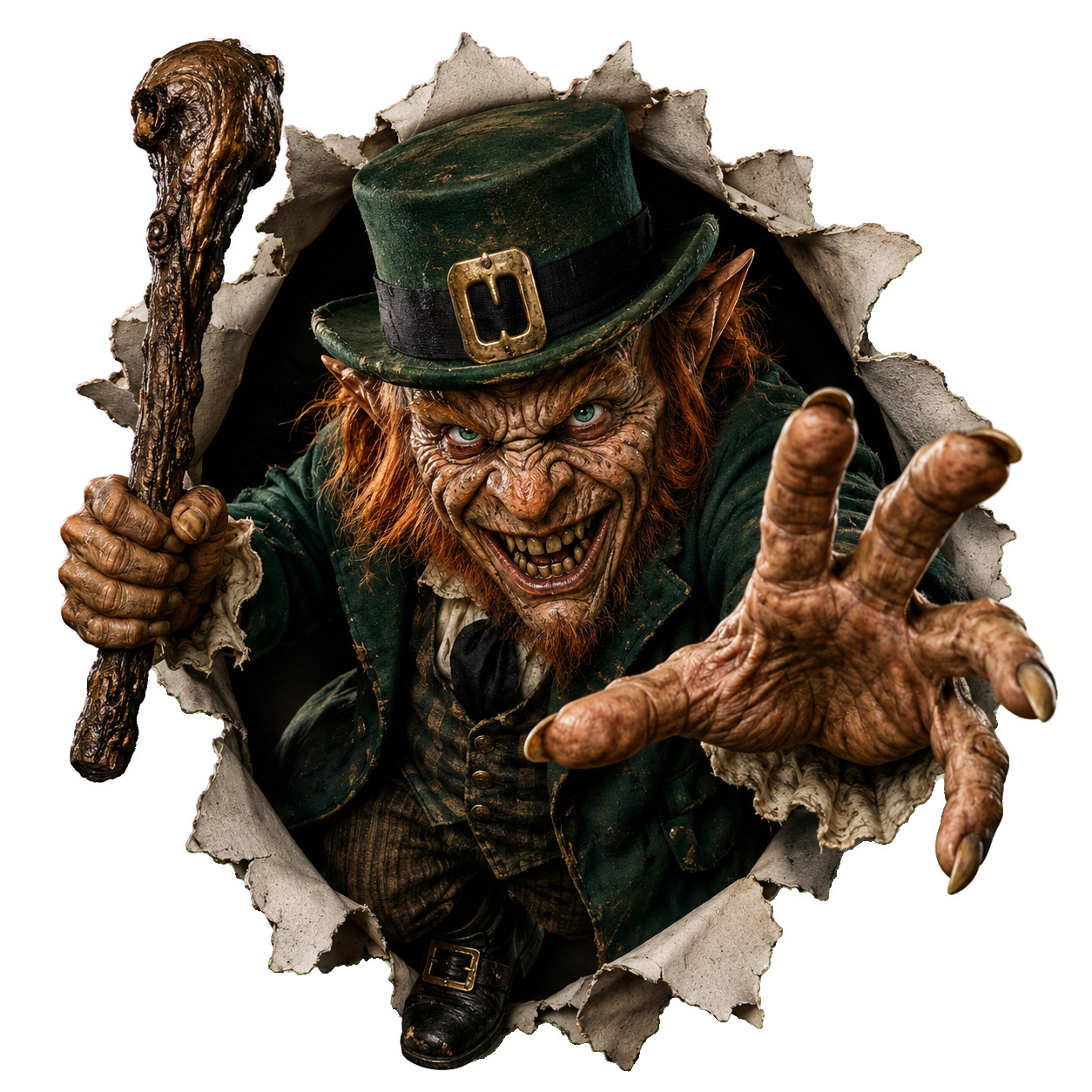 Leprechaun 1993 Peekaboo Horror Sticker Scary Movie Monster Vinyl Decal