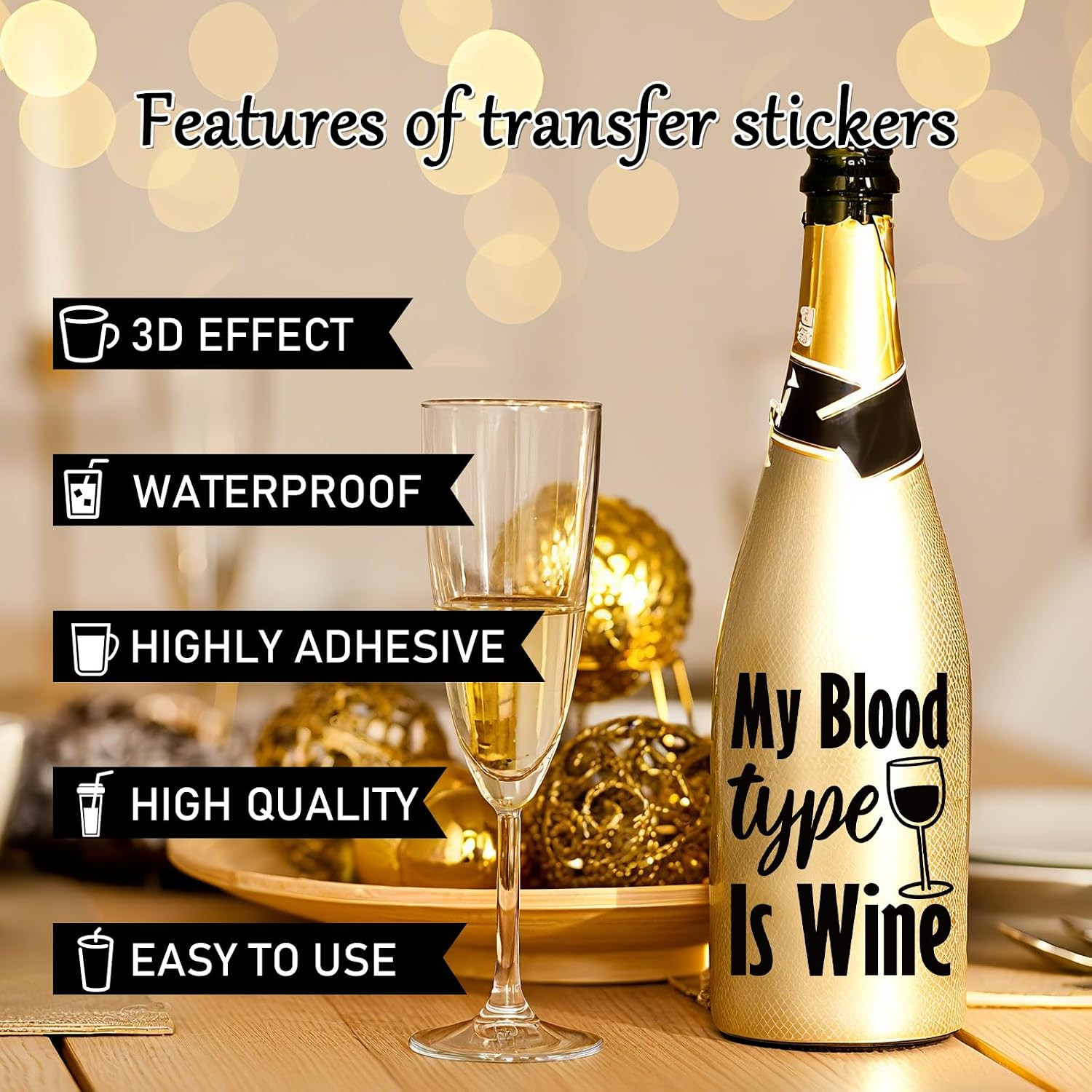 20 Sheets Funny Wine Quotes UV DTF Cup Wrap, Cold UV DTF Stickers | Humorous Din