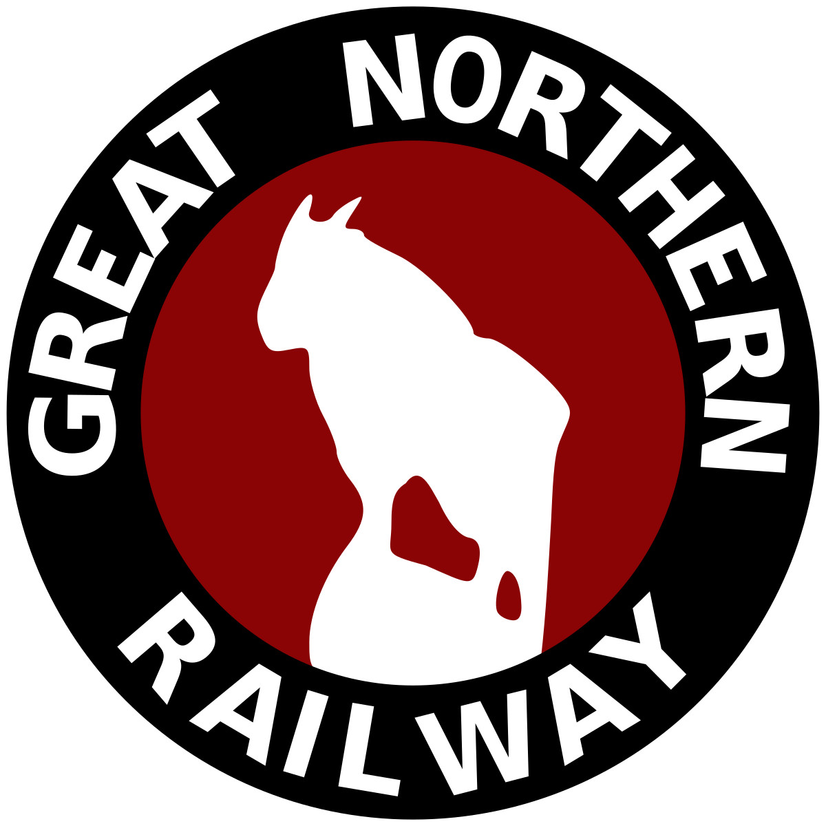 Great Northern railway sticker weatherproof bumper vinyl decal