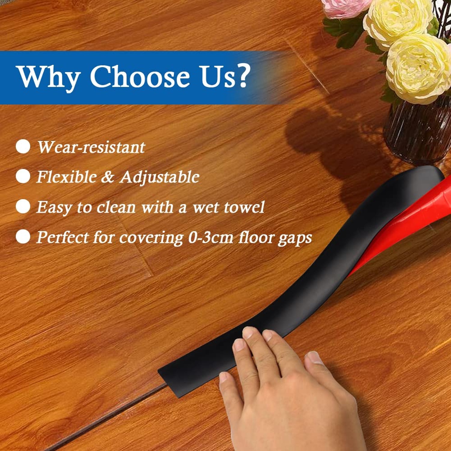 Floor Transition Strip Self Adhesive Floor Cover Strips Laminate 3" Wide Viny…
