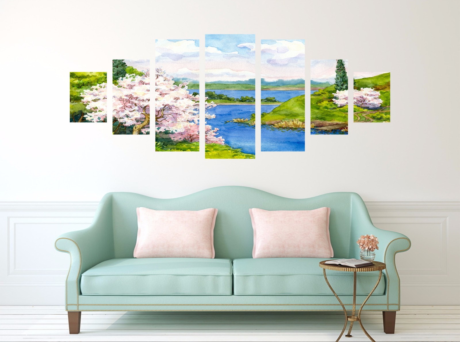 3D River Flowers 56 Unframed Print Wall Paper Decal Wall Deco Indoor AJ Wall